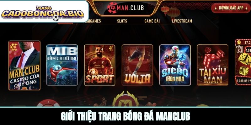 Giới thiệu trang dá độ bóng đá MANCLUB